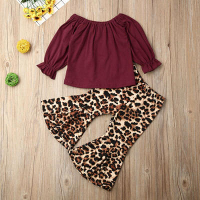 

US Stock Newborn Infant Baby Girl Clothes T-shirt TopPants Kid 2PCS Outfits Set