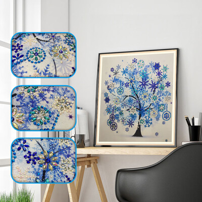 

Gobestart Special Shaped Diamond Painting DIY 5D Partial Drill Cross Stitch Kits Crystal R