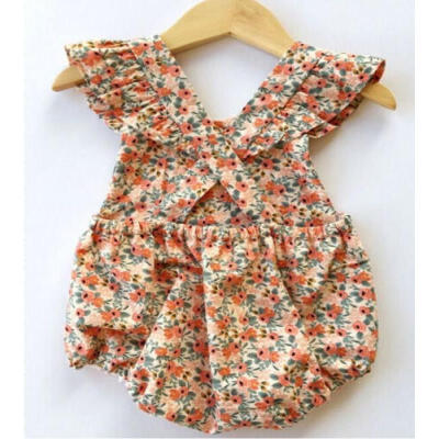 

US Newborn Kid Baby Girl Floral Romper Headband Bodysuit 2Pcs Outfit Clothes Set