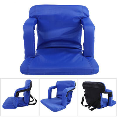 

Greensen Folding Seat Chair with Padded Reclining Cushion Armrest for Camping Leisure Outdoor