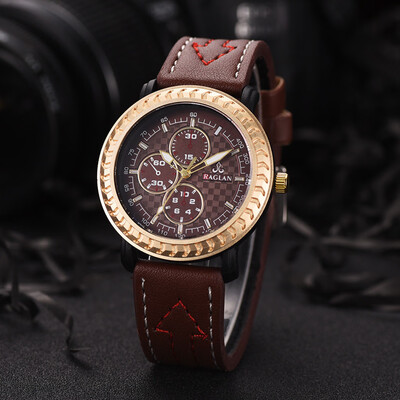 

Gobestart Fashion Men Quartz Watch High Quality Leather Mens quartz watch