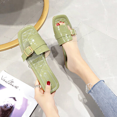 

Slippers for women outside Hong Kong Korean version of Joker fashion drag flat slippers summer