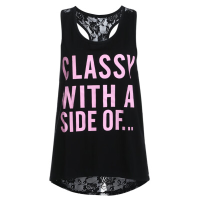 

GirlsWomen Dress Sleeveless Print Tops Parent-Child OutfitBlack