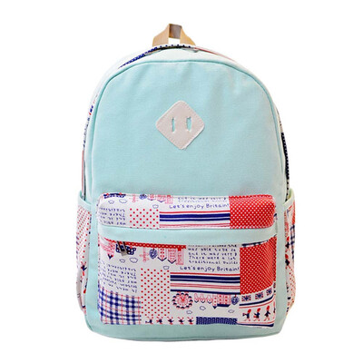 

Tailored Vintage Women Canvas Backpacks Sweet Printing Schoolbag GN