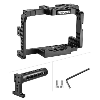 

Andoer Protective Video Camera Cage Stabilizer Protector w Top Handle for Sony A7II A7RII A7SII ILDC Mirrorless Camcorder