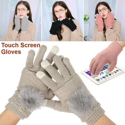 

NEW Winter Gloves Touch Screen Gloves Warmer Fingerless Knitted Long Gloves Cute Mittens