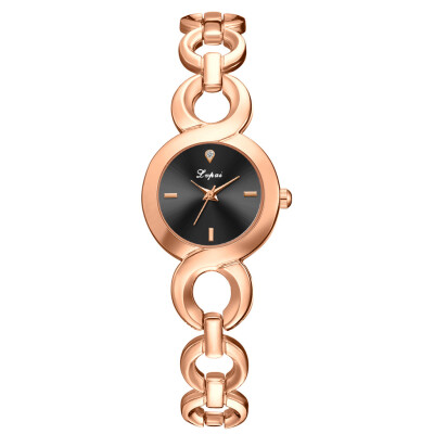 

Best Selling Women Watches Rose Gold Scale Dial Ladies Casual Quartz Wristwatch Hollow Bracelet Strap Clock Zegarki Damskie