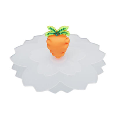 

Heat Resistant Transparent Cherry Blossom Creative Cartoon Silicone Cup Cap