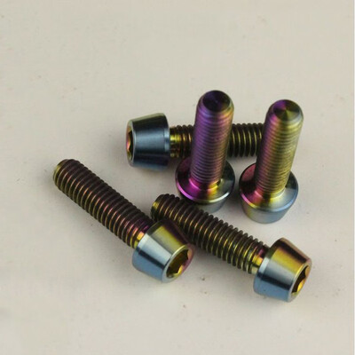

6Pcs M5x18 MTB Titanium Alloy Bolts Handlebar Stem Shifter Screws Fasteners