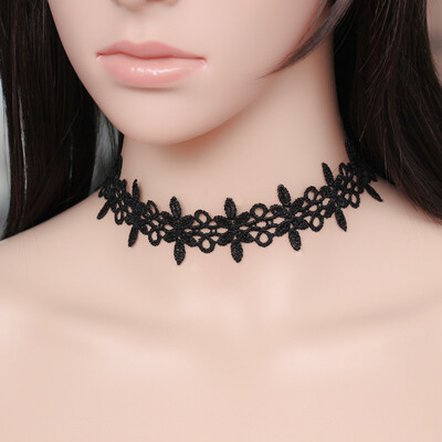 

New Black Lace Short Choker Necklace Girls Punk Elegant Trendy Women Korean Necklace Fashion Jewelry