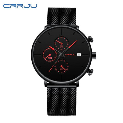 

CRRJU 2268 Man Watch Man Sport Watch Man Waterproof Outdoor Wristwatch Quartz Watch Male Watch Military Army Watch for Men