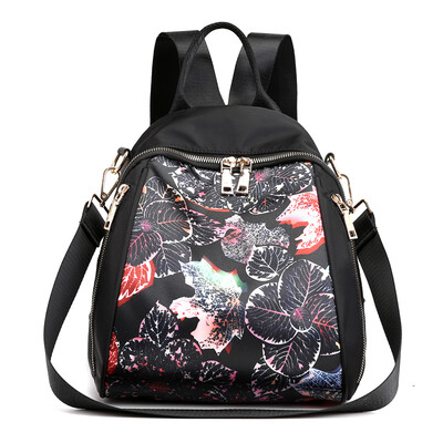 

Oxford double shoulder bag summer fashion nylon small backpack canvas printing oblique shoulder bag