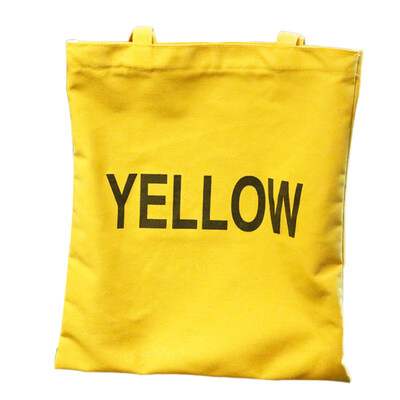

Simple Letter Print Women Girl Large Capacity Canvas Tote Shopping Shoulder Bag