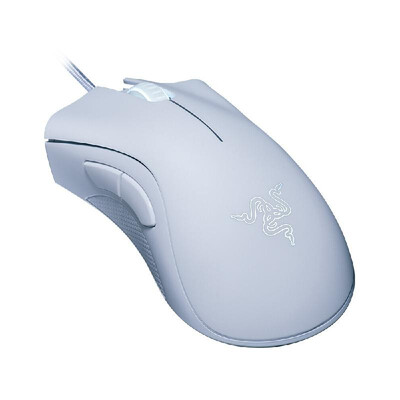 

Razer DeathAdder Essential Wired Gaming Mouse 6400DPI Optical Sensor 5 Independently Programmable Buttons Ergonomic DesignWhite