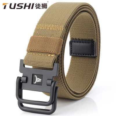 

Tidal version double ring buckle nylon elastic stretch durable canvas belt casual wild belt