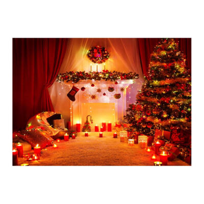 

Christmas Theme Thin Vinyl Waterproof Wall Background Cloth Photo Backdrop