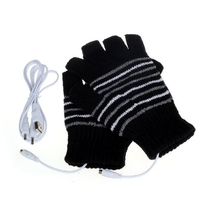 

Can be Cleaned Pair of Heating Warm-keeping Half-finger Gloves for Winter