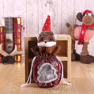 

〖Follure〗Christmas Decorations Candy Bag Doll Gift Bag Christmas Day Apple Bag
