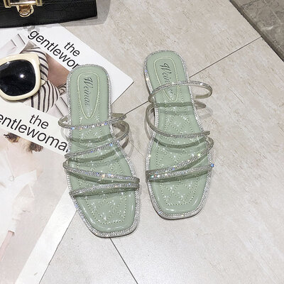

Diamond Sandals Fairy Wind&Summer Fashion Ladies Flat-soled Roman Shoes Ins Tide