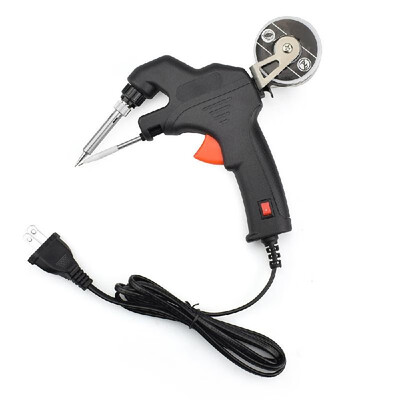 

Soldering Gun Kit 5 in 1 Automatic 60W Electronics Solder Iron Gun Kit Soldering Tools with Desoldering Pump Solder Wire&2 Twe