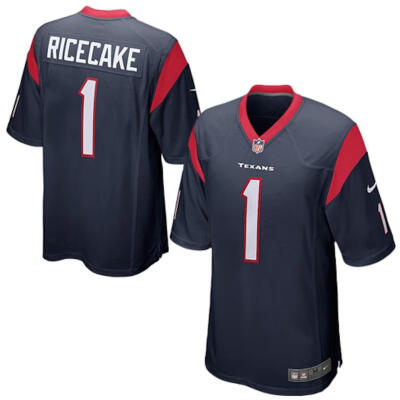 

Youth Football Jersey Houston Texans Jerry Ricecake Navy Blue Game Jersey