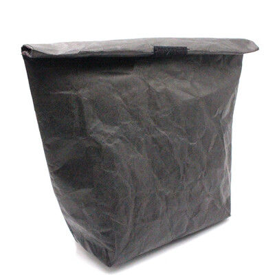 

Brown Gray Paper Lunch Bag Retro Style Re-usable Lunch Bag Box - Insulated