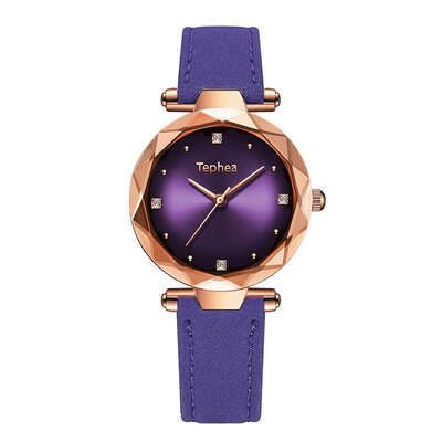 

Luxury Women Watches Fashion Colorful Leather Flower Surface Ladies Starry Sky Wristwatches Waterproof Clock Gift Drop Shipping