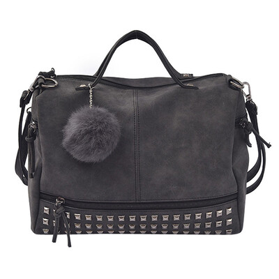 

Gobestart Women Rivet Handbag Large Tote Satchel Shoulder Bag Travel Bag