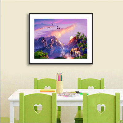 

Toponeto 5D Embroidery Paintings Rhinestone Pasted DIY Diamond Painting Cross Stitch
