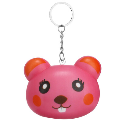 

Siaonvr Squishies Kawaii Cartoon Animal Slow Rising Cream Scented Keychain Stress Relief