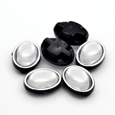 

Sew on Taiwan Acrylic Garment Accessories Oval Clear 11x9x6mm Hole 1mm