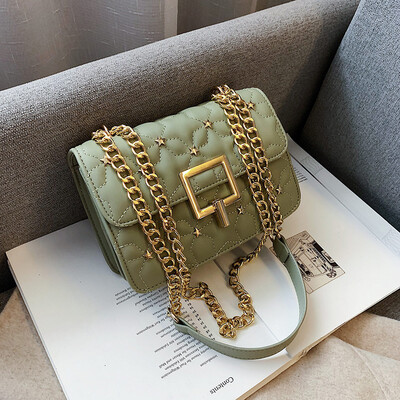 

Ins super fire small bag female 2019 new Korean version of the tide wild Messenger bag chic on the new rhombic chain bag