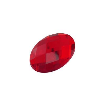 

Sew on Rhinestone Acrylic Rhinestone Two Holes Garments Accessories Oval Red 25x18x5mm Hole 1mm