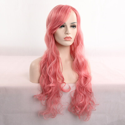

Gobestart 80cm Womens Heat Resistant Hair Blonde Long Curly Full Wig