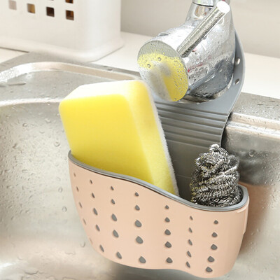 

Siaonvr Useful Suction Cup Sink Shelf Soap Sponge Rack Kitchen Sucker Storage Tool