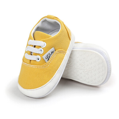 

Baby Boys Girls Shoes Canvas Toddler Sneakers Anti-Slip Infant First Walkers 0-18 Months