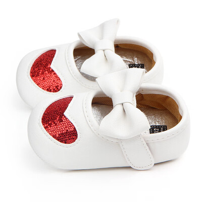 

Spring&Autumn Girl Cute A Heart Baby Butterfly-knot Princess Shoes Baby Shoes Soft Non-slip Synthetic Leather Baby Shoes
