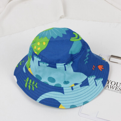 

2019 New Autumn Baby Boys Girls Toddler Cartoon Cactus Print Bucket Hats Caps Reversible Sun Headwear
