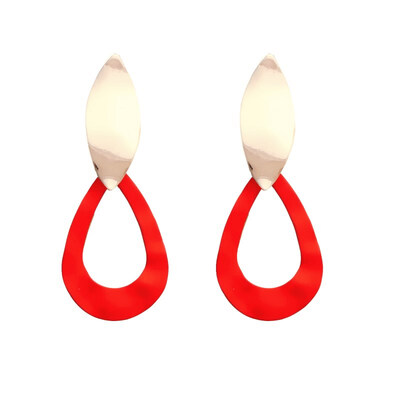 

Handmade Fashion Simple Circle Round Drop Earrings Geometric Metal Statement Earrings Popular Girls Gift Valentines Day gift