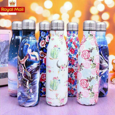 

Stainless Steel Water Bottle Double Wall Vacuum Insulated Sports Gym Metal Flask