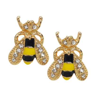 

Jewelry Earrings Super Cute Drops Oil Biting Small Bee Earrings