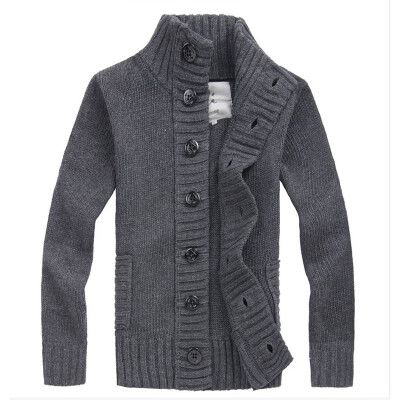 

Men Knitted Long Sleeve Buttons Outwear Tops Winter Warm Plus Size Coat Cardigan