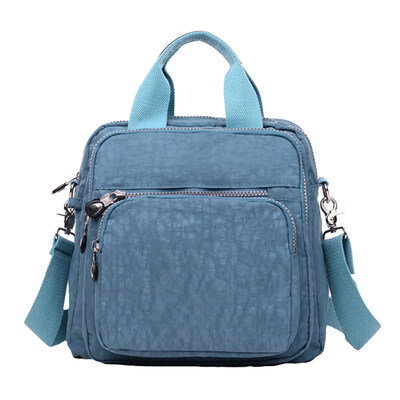 

Women Waterproof Zipper Tote Handbag Nylon Shoulder Bag Outdoor Travel Backpack