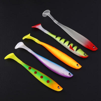 

Greensen 5pcs Artificial Lifelike Soft Baits Sea Freshwater Fishing Lures Accessory