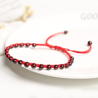 

Hand-knitted red rope transfer fashion womens anklet jewelry