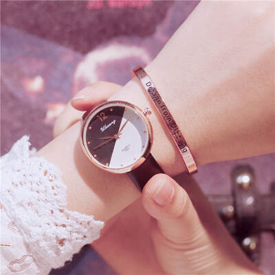 

Students small fresh watches a variety of color small dials wild couple watches