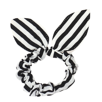 

〖Follure〗1PC Rabbit Ears Stripes Hair Ring Orange&Blue