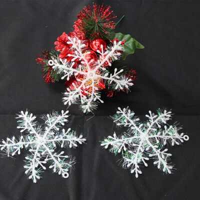 

30xChristmas Party White Snowflake Charms Festival Decoration Decor Ornament DIY