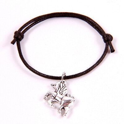 

Retro Pure Hand Production Wax Weaving Unicorn Bracelet Gift for Children