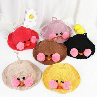 

Baby Girls Kids Princess Infant Winter Warm Sun Cap Cotton Bucket Hat